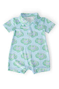 He's On The Green Polo Shorty One-Piece